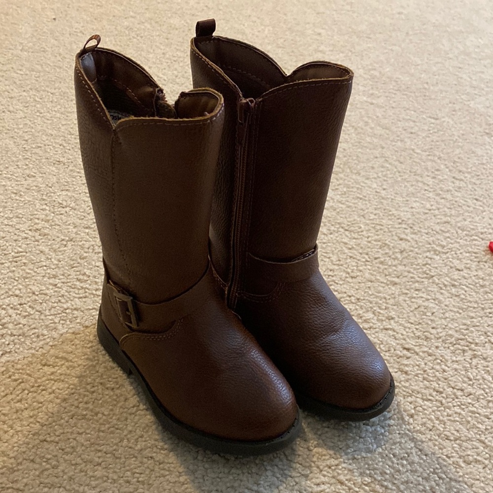 Osh Kosh Brown Toddler Riding Boots, Size 7